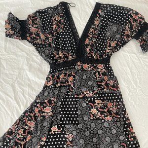 Nasty Gal Floral Maxi Dress - Size 10